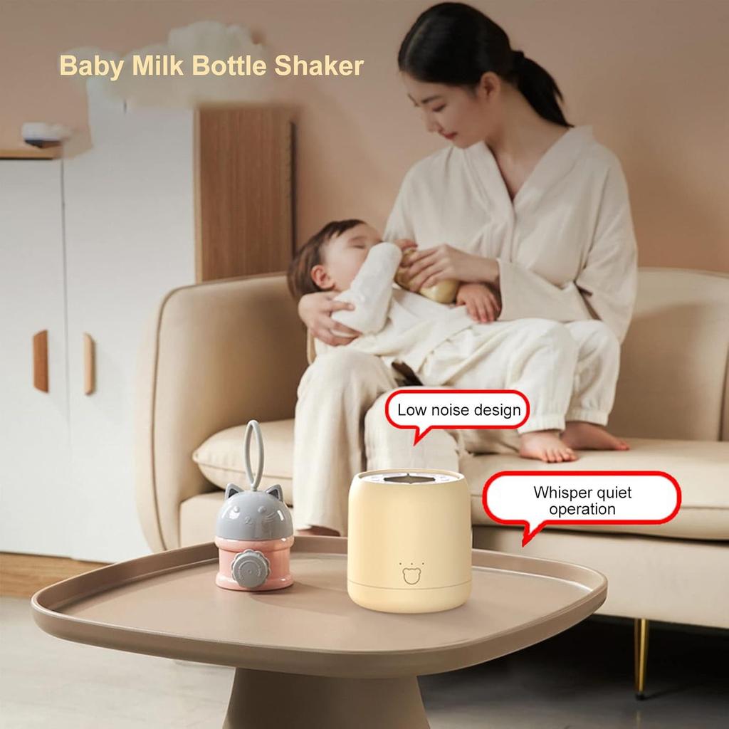 Baby Milk Bottle Shaker Automatic USB Charging Powdered Milk Electric Mixer Portable Low Noise Hands Milk Blender Mixer for Infant
