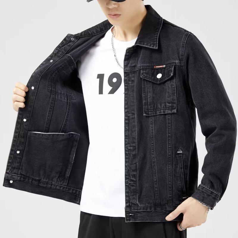Men's Trendy 2021 Slim Fit Denim Jacket with Fleece Lining