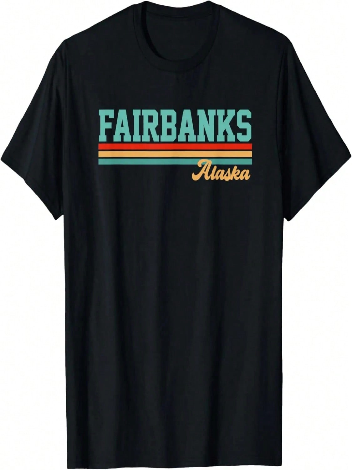 Retro Fairbanks Alaska T-Shirt S разноцветный