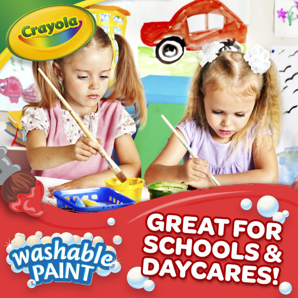 Crayola Bottle Paint Black Bottle That Can Be Easily Removed with Water 3785ml 212851 Genuine Product Single-color