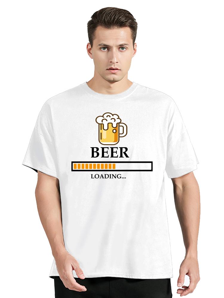 Beer Loading Classic T-shirtunisex Clothing Oversized Tshirt Cotton O-neck Tshirt Summer Casual Tops Fashion Streetwear T Shirt