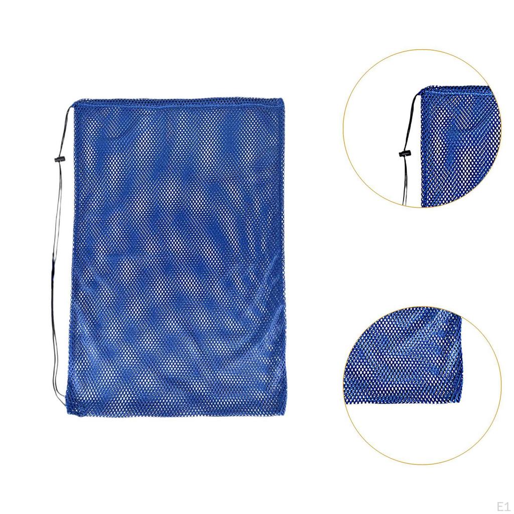 Athletic Gear Storage Bag Mesh Design Drawstring Backpack for Beach And Gym Use