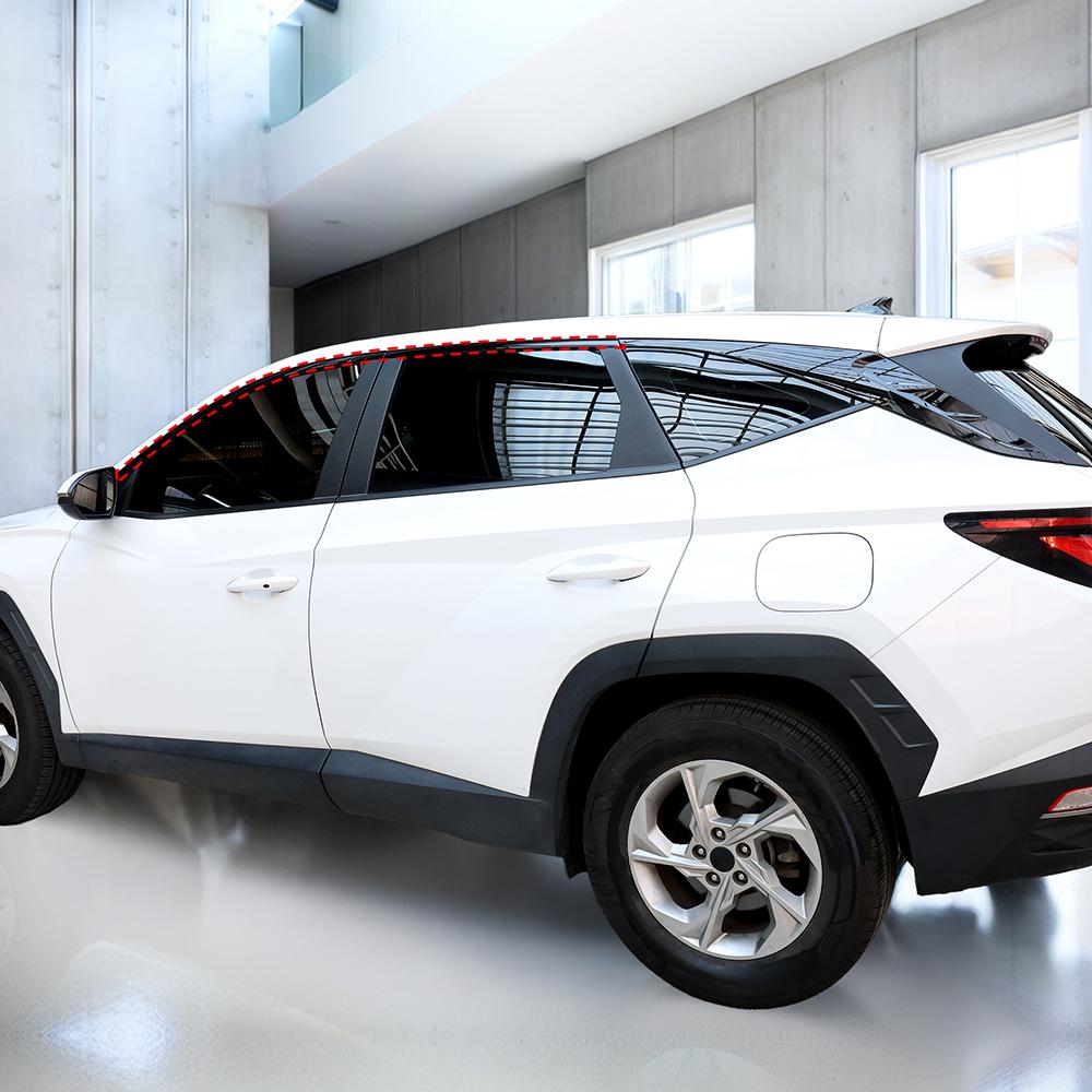 For Hyundai Tucson NX4 2026-2026 6PCS ABS Car Window Decorative Strip Button Side Panel Cover Trim D-pillar Window Trim Strip