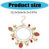 Stylish Fruit Themed Bracelet Ensures Comfort Trendy Women Bracelet Heart Pendant Bracelet Suitable for Daily and Party