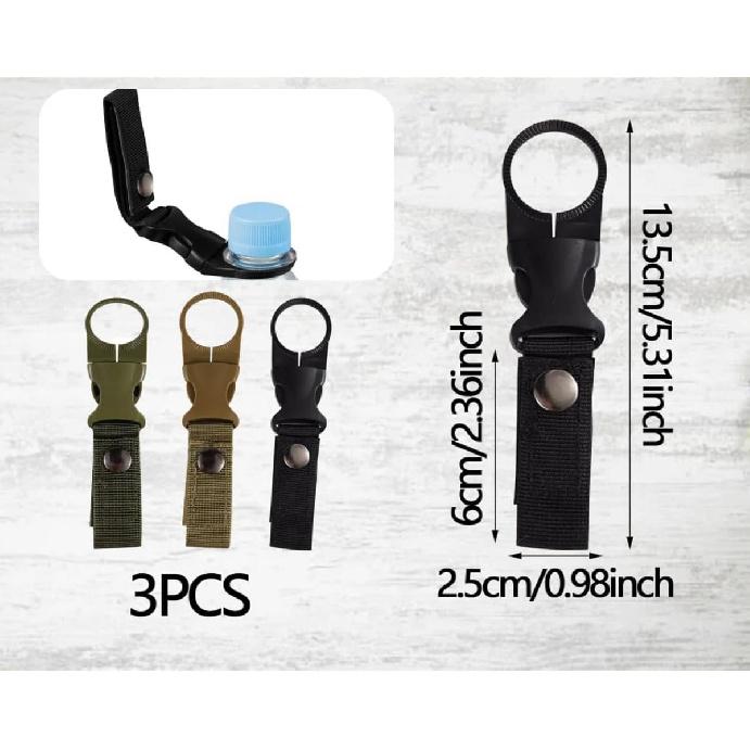 Bottle Belt Holder Outdoor Bottle Holder Belt Water Bottle Clip Holder Buckle for Camping Hiking Travelling 4