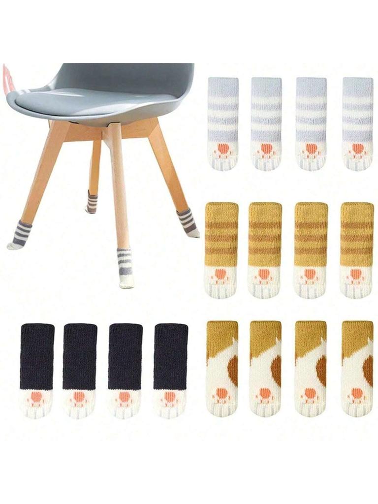 4-piece Set of Chair Leg Covers, Hardwood Floor Chair Leg Covers, Anti Cat Claw Chair Leg Covers, Floor Protection.