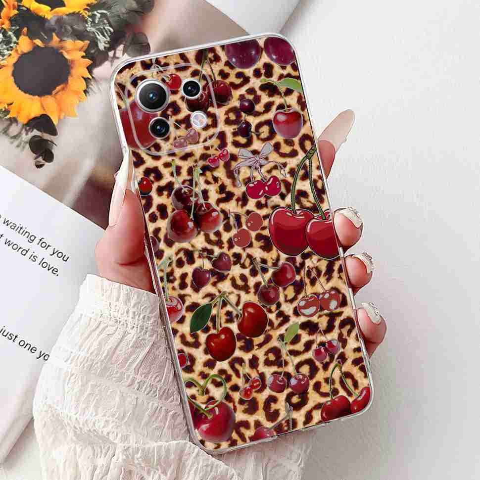 For Xiaomi Mi 11 Lite 4G Case M2101K9AG Colorful Flower Butterfly Soft Silicone TPU Cover For Xiaomi Mi 11Lite 5G 6.55" Bumper