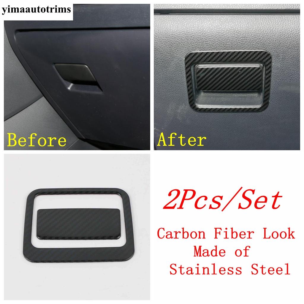 Car Glove Box Handle Sequ Panel Cover Trim For TOYOTA RAV4 RAV 4 XA50  - 2024 Stainless Steel / ABS Accessories Interior