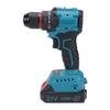 Electric Drill Screwdriver Brushless Motor Multifunctional Cordless Power Drill 2 Speed Modes 2 Battery 1 Charger UK