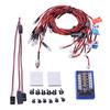 EdisonBrain RC Auto LED-Licht 12er Maßstab Blinkend 4 für Modell-Customization-Kit, LEDs, 1/10 & 1/8 Kompatibel, Steuerung, Vorverkabelt, Farben,