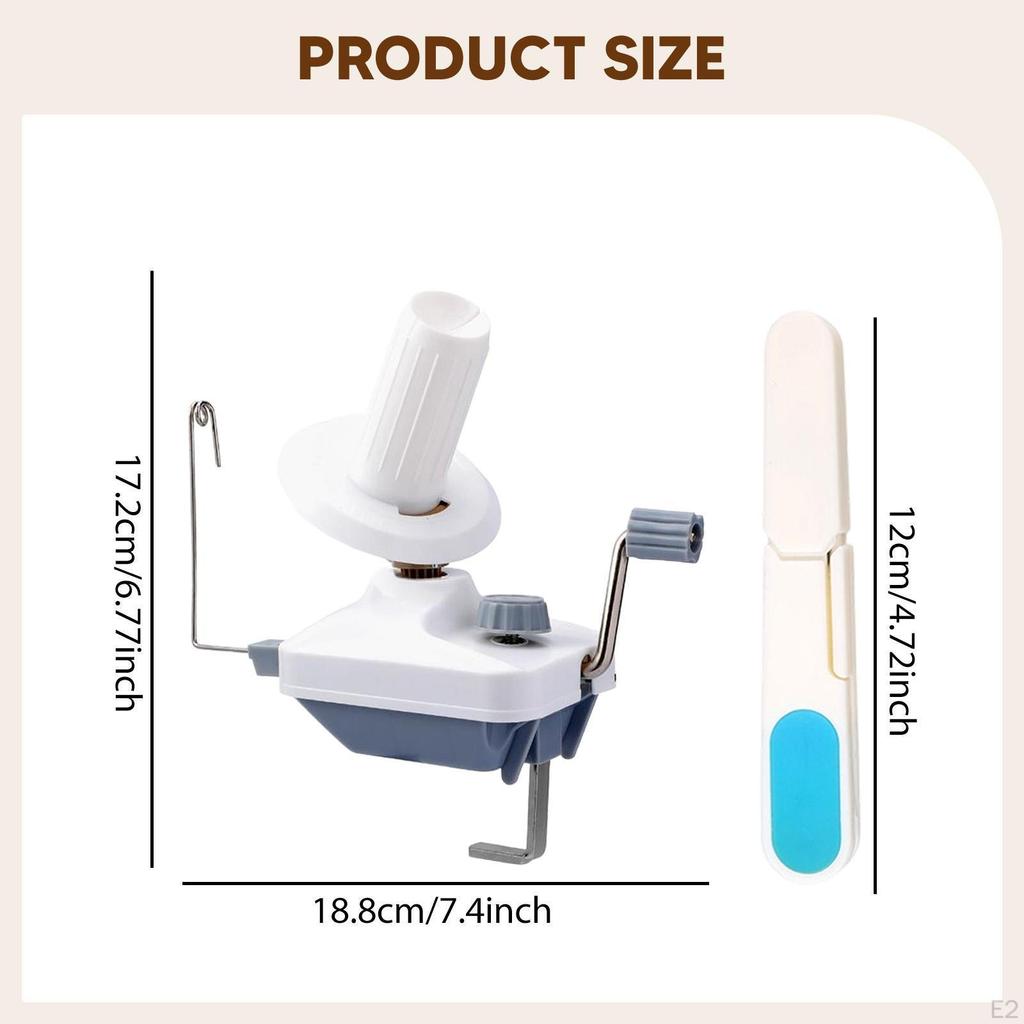 Yarn Winder Manual Ball Desk Lightweight Knitter Gift Low Noise Crafting Tool String