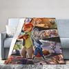 Zootopia Blankets Fleece Textile Decor Judy Hopps Nick Wilde Breathable Super Warm Throw Blankets for Sofa Office Quilt