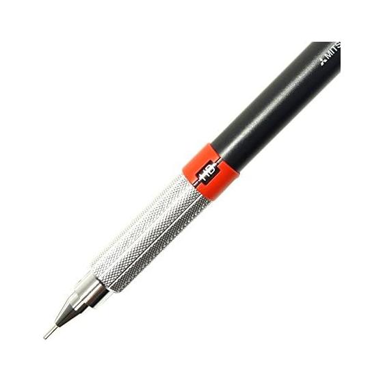 Mitsubishi Pencil Drafting Mechanical Pencil 0.5mm Black M5552.24 Knurled Grip Balanced Center of Gravity 4mm Tip Pipe