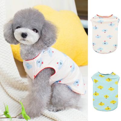 Κατοικίδιο Γιλέκο Στρογγυλή Λαιμόκοψη Μαλακό Αμάνικο Αξιαγάπητο Άνετο Κατοικίδιο Γάτα Κινούμενα Σχέδια Εκτύπωση Μπλούζα Σκύλου Καθημερινή Φορεσιά