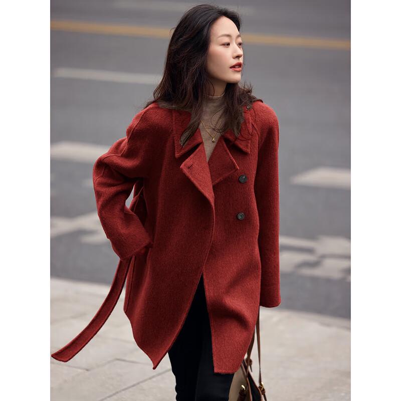 Women's Mid-Length Double-Faced Wool Coat