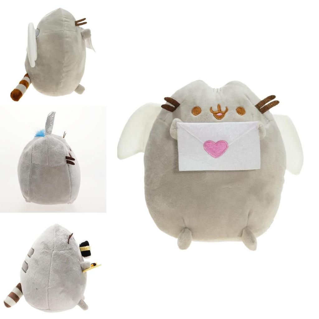 Cute Short Plush Cat Stuffed Toy In Ice Cream, Cookie, Donut, Sushi Or Potato Chip Style