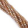 6mm Flat Glass Crystal Beads - DIY Plated Color Abacus Loose Beads for Accessories