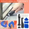 9PC Silicone Caulking Tool Set Metal Scraper Sealant Remover Finishing Tool For Grout And Tile Edges