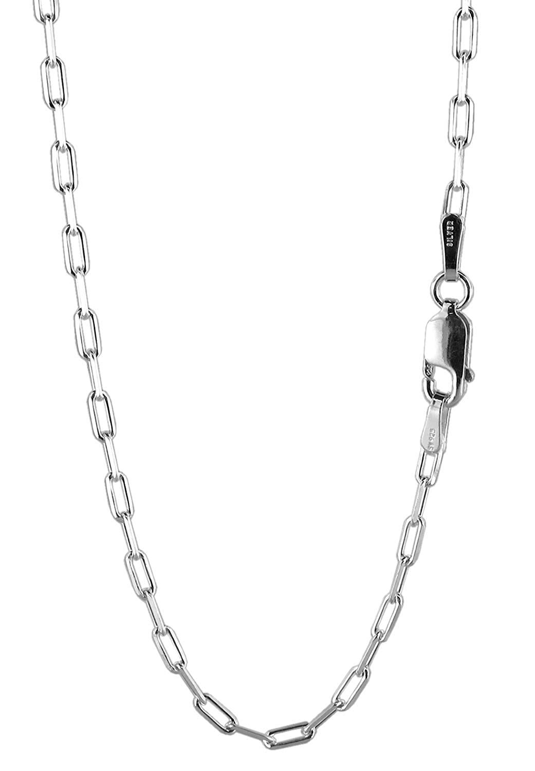 

Gin no Long Azuki Sterling Silver 925 Chain Only [Shinjuku Kura] Chain, 4-Sided Cut, 40-60cm (55cm) Long, Approx. 2.0mm Wide, Necklace, Men s,