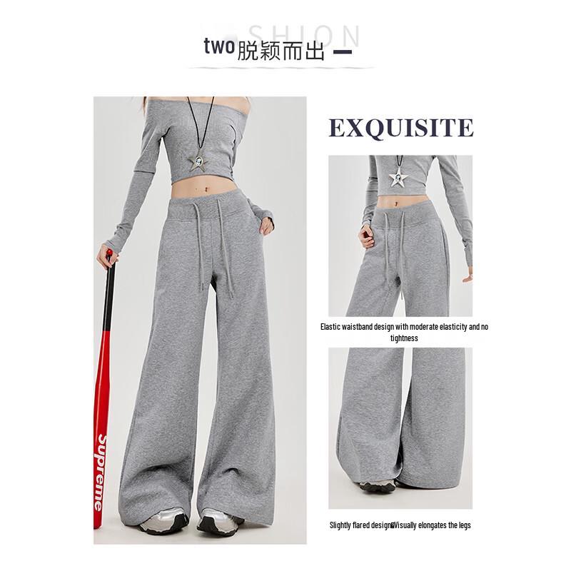 WASSUP AMAZING Women's Casual Bootcut Sweatpants