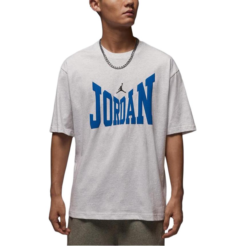 Jordan Brooklyn T Shirts Men s White Crew Neck Moderate XL
