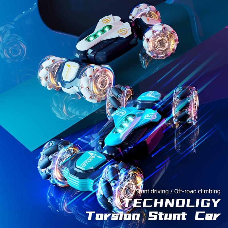 Remote Control Twist Stunt Car, 2.4G Remote Control, Induction Watch Control, Battery Life Upgrade, Powerful, 360° Ground Deformation Rotation