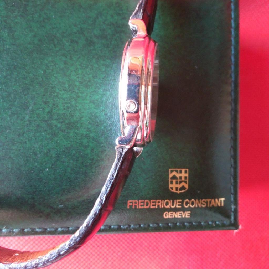 Used Frederique Constant Business Timer Moon Phase Watch Working