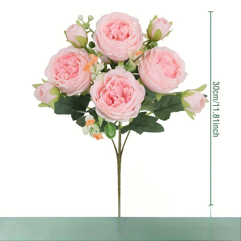

2 Bundles Artificial Peony Fake Floral Arrangements, No Vase, for Bohemian Farmhouse Decor, Wedding, Engagement, Reunion, All Season Home Accents 2pcs светло-розовый