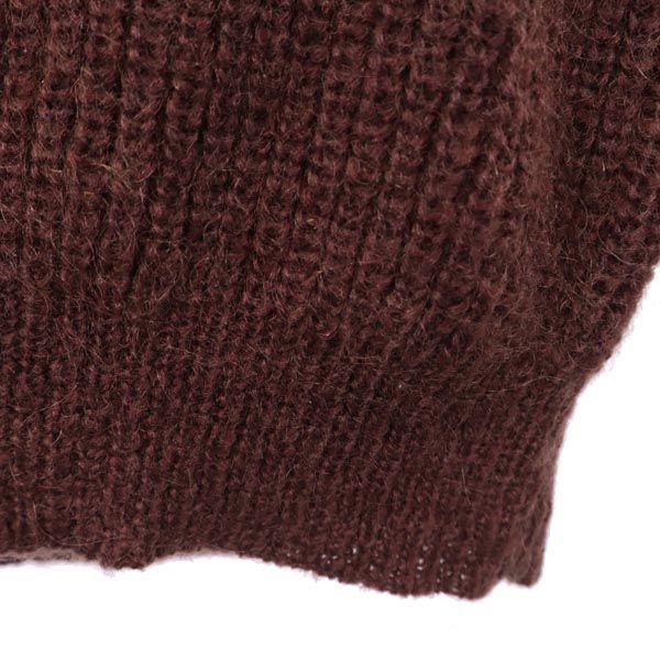 Paul Smith Mohair Mix Long sleeve V neck knit XL Brown Men's Used