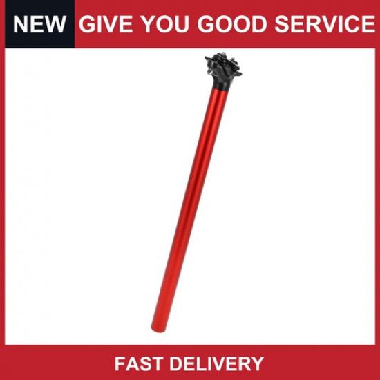 Bike Seat Posts Adjustable with Fixing Clip Red Aluminum Alloy