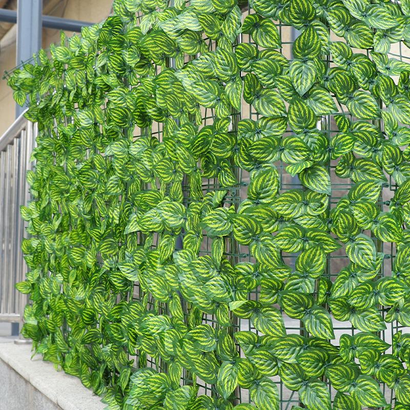 Artificial Green Ivy Rattan Fence for Balcony and Exterior Walls