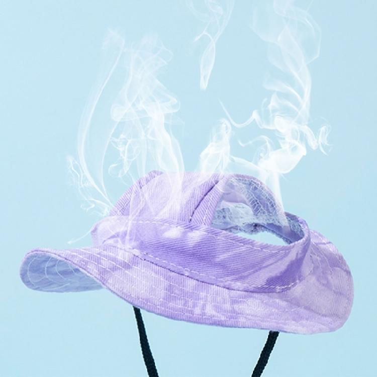 Pet Sun Protective Hat Wide Brimmed Design For Dog Cats Rabbits Lightweight Summer Accessory