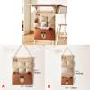 Bear Cartoon Wall Hanging Storage Bag For Bedroom Organizer And Multipurpose Use