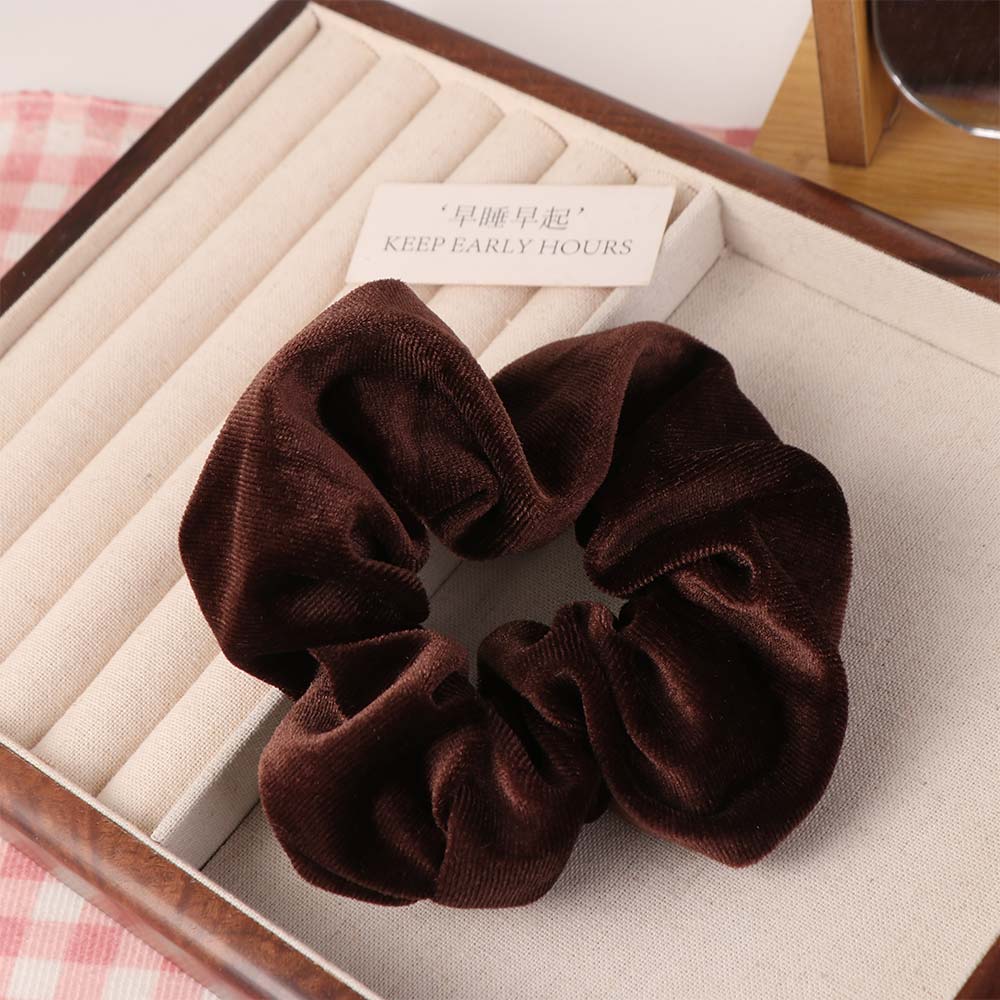 4 pièces Scrunchies pour Cheveux Style Français pour Femmes Cordes Élastiques Douces Scrunchies en Velours Accessoire pour Cheveux