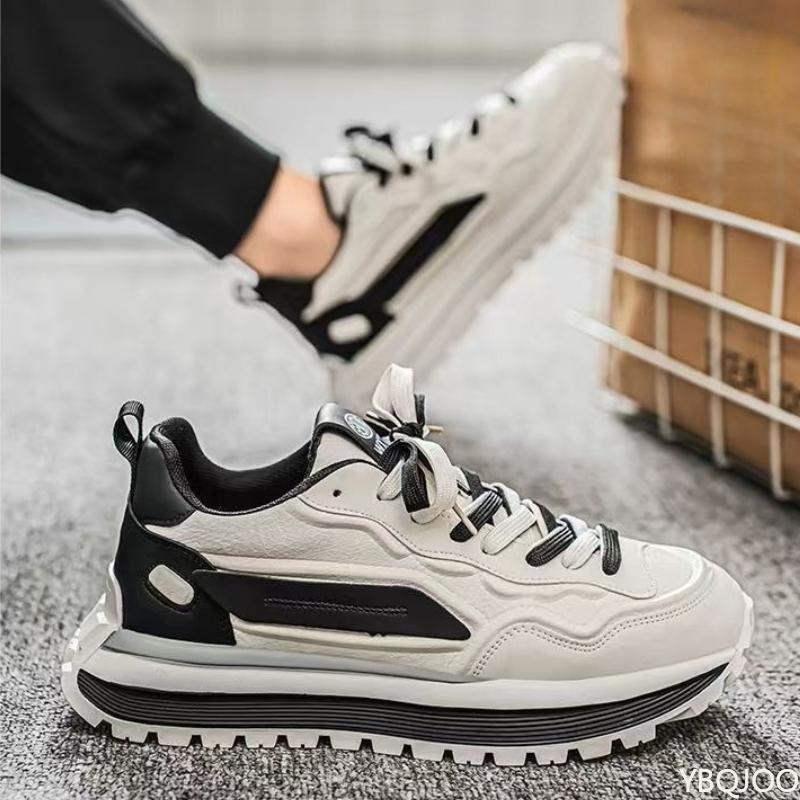 New Spring Autumn Simple Fashion Versatile Men's Shoes Casua Comfortable Sports Shoes Height Increasing Thick soled sneakers