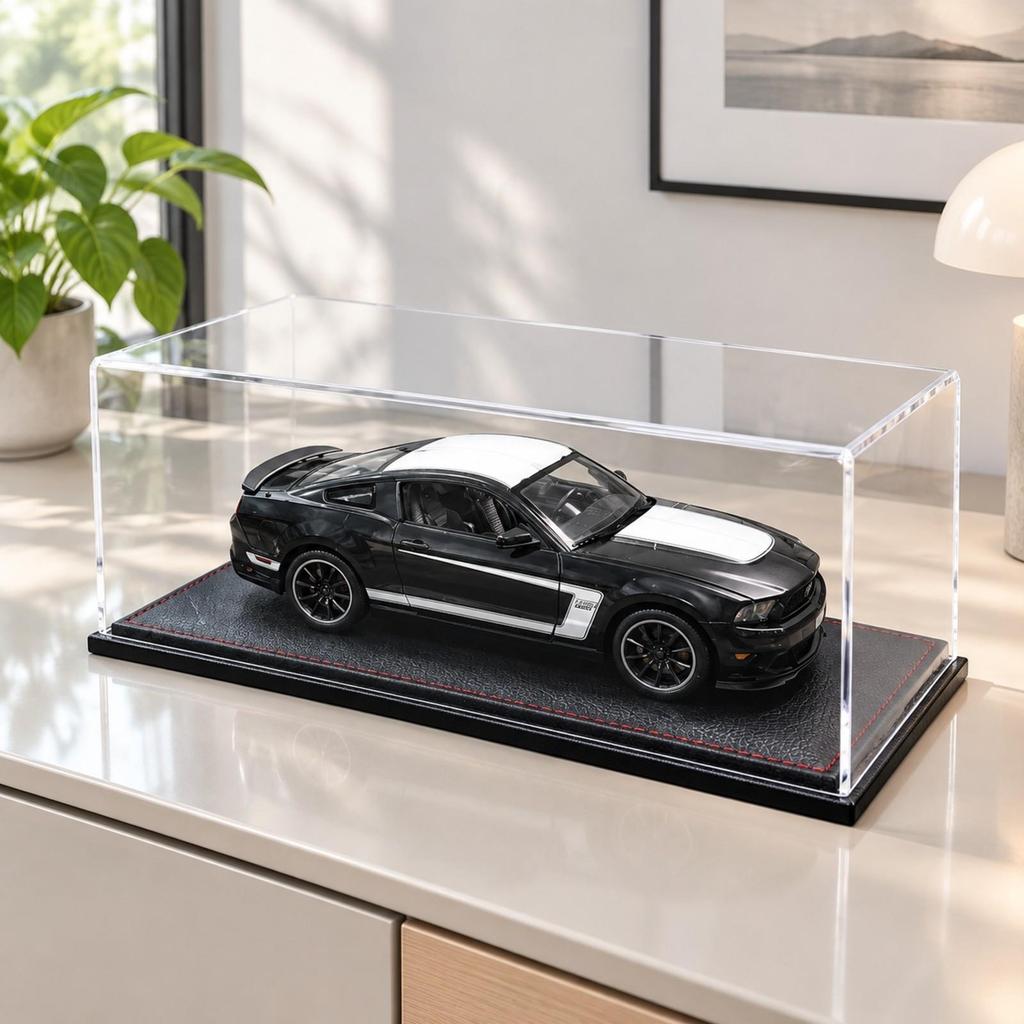 Display Case Transparent 1:24 Scale Model Car Tabletop