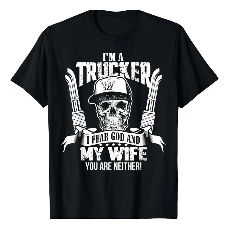Divertida Camisa De Camionero Con Texto ?soy Un Camionero?, S