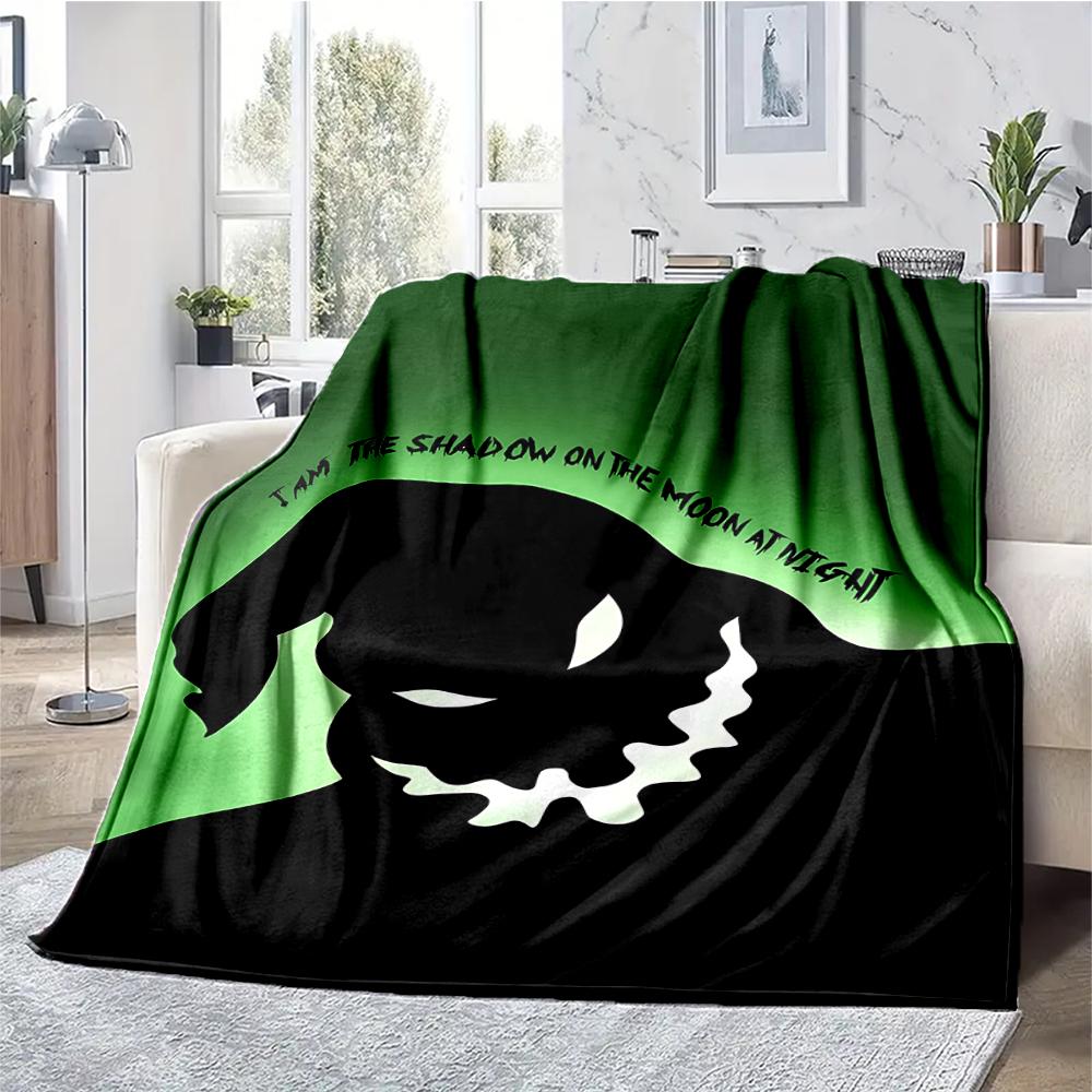 The Nightmare Before Christmas Theme Printed Blanket - Perfect for Couch, Bed, Travel & Outdoor Use | Machine Washable, Cozy & Durable.