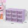 Multi-Layer Desktop Storage Box Large Capacity Dustproof Organizing Box Multifunctional Transparent Six Grid Drawer Storage Box