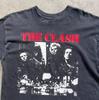 Vtg The Clash Band Musikliebhaber Baumwolle Alle Größen Unisex Schwarzes T-Shirt Unisex T-Shirt