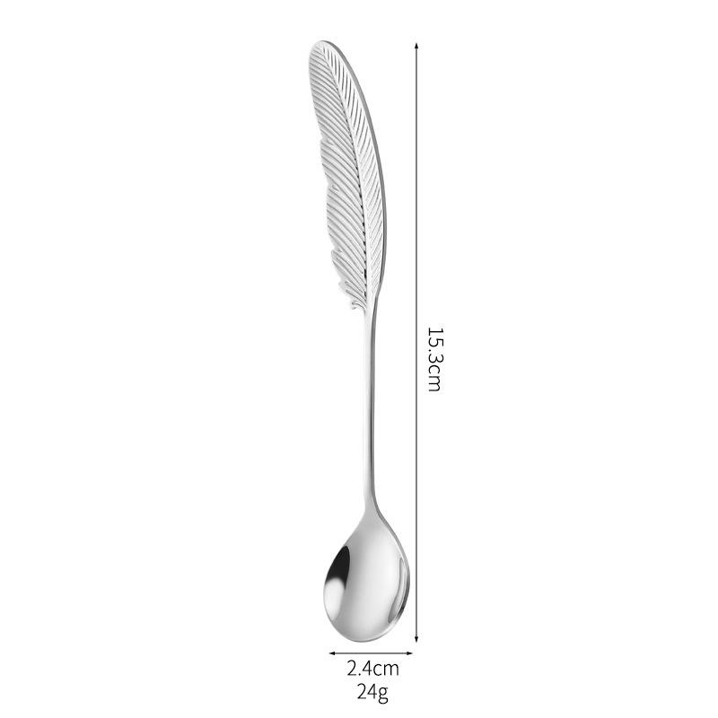 Creative Bird s Nest Stainless Steel Spoon & Fork Set for Coffee, Dessert & Fruit