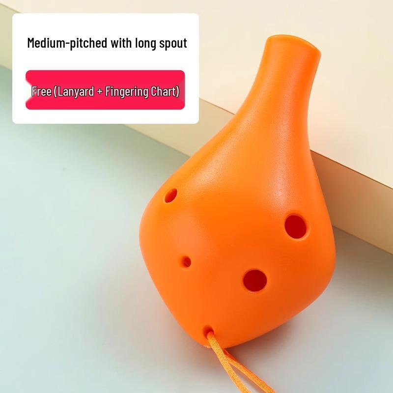 Durable, Easy-to-Play 6-Hole Alto Ocarina for Kids – Beginner's Resin Mini Instrument