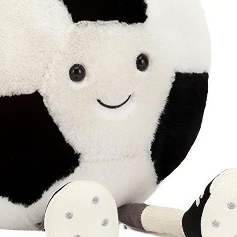 JELLYCAT Fun Sports Series Soccer Cute Doll Plush Doll 22.8cm Tall