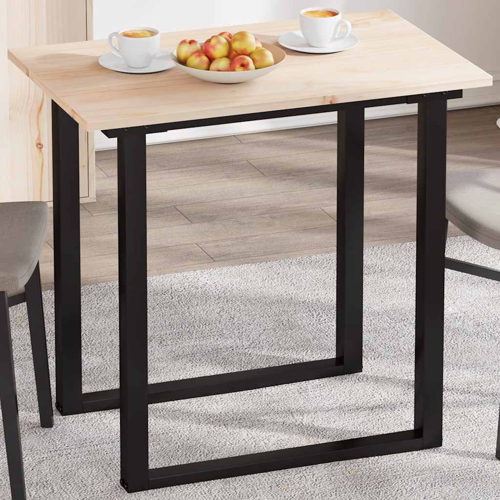 Table Top 80 x 50 x 1.7 cm Rectangular Solid Pine Wood
