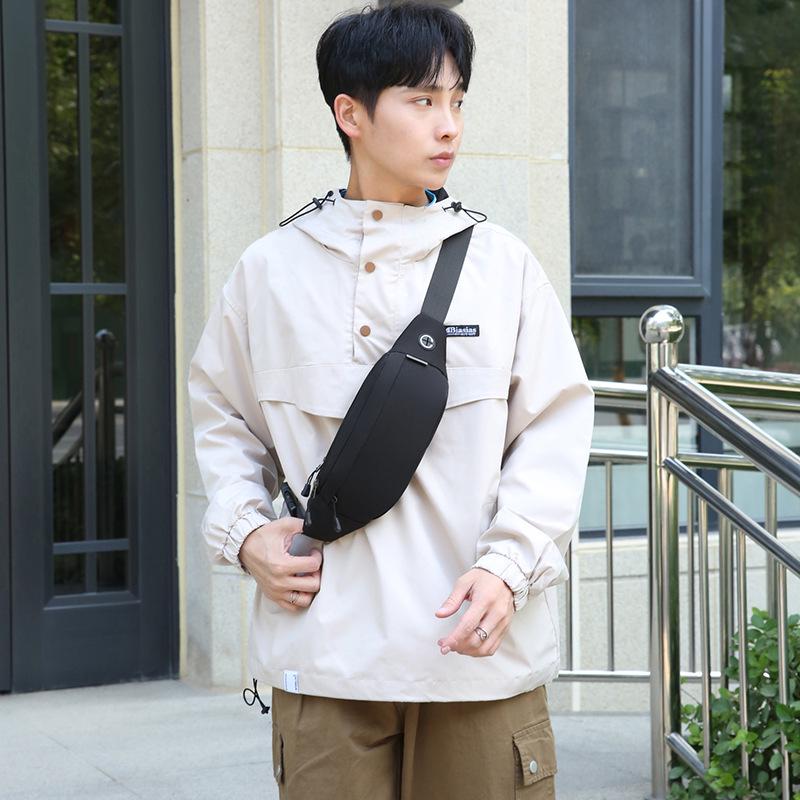 Unisex Solid Color Crossbody Chest Bag: Stylish, Versatile, Lightweight, Casual, and Ideal for Outdoor Sports.