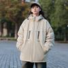 Men's Casual Cotton Jacket Hooded Solid Color Winter Daily    