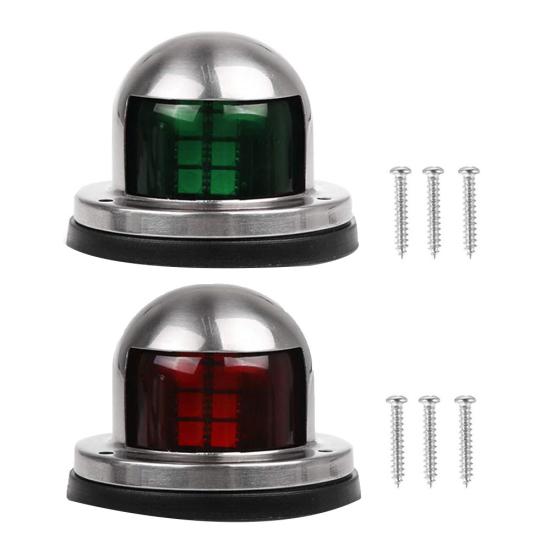Lot De 2 Feux De Navigation LED Pour Bateau | Rouge Et Vert | Signalisation Yacht