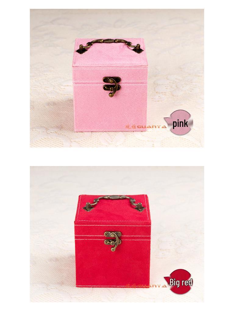 GUANYA Velvet Three-Layer Jewelry Box, Available In Various Colors