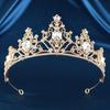 Barocke Prinzessinnen-Hochzeitskrone - Elegante Legierungskopfbedeckung für Bräute und Geburtstage