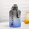 2.2L Large Capacity Gym Water Bottle Leakproof BPA Free Outdoor Sports Water Jug with Time Marker Gallon Water Bucket Drinking